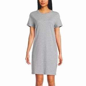 Michael Kors Grey Crew Neck Short Sleeve Shirt Dress Size XS
